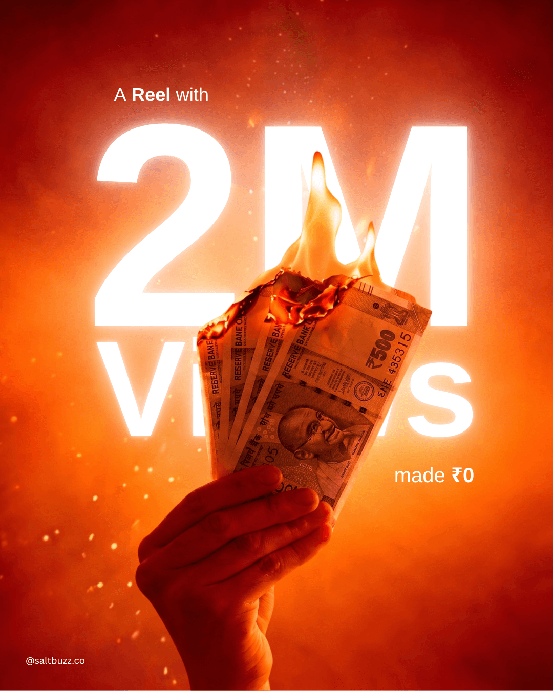 Saltbuzz-Marketing Blog - A Reel with 2M Views Made ₹0. Another with 60K Views Closed 11 Clients.